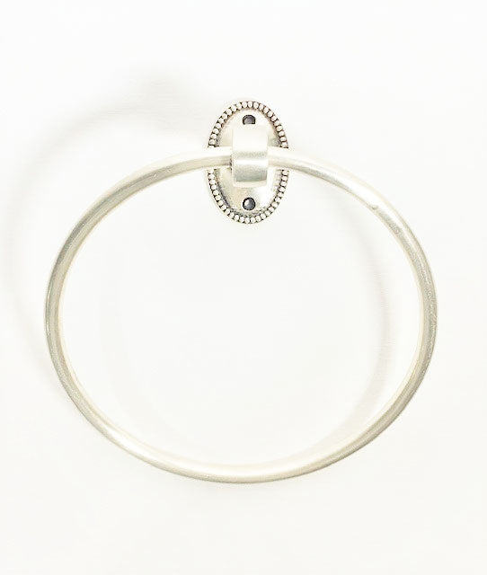 Toilet Roll Holder - Oval Beaded