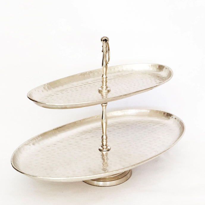 Patisserie 2 Tier Cup Cake and Dessert Stand High Tea Party Display Serving Platter