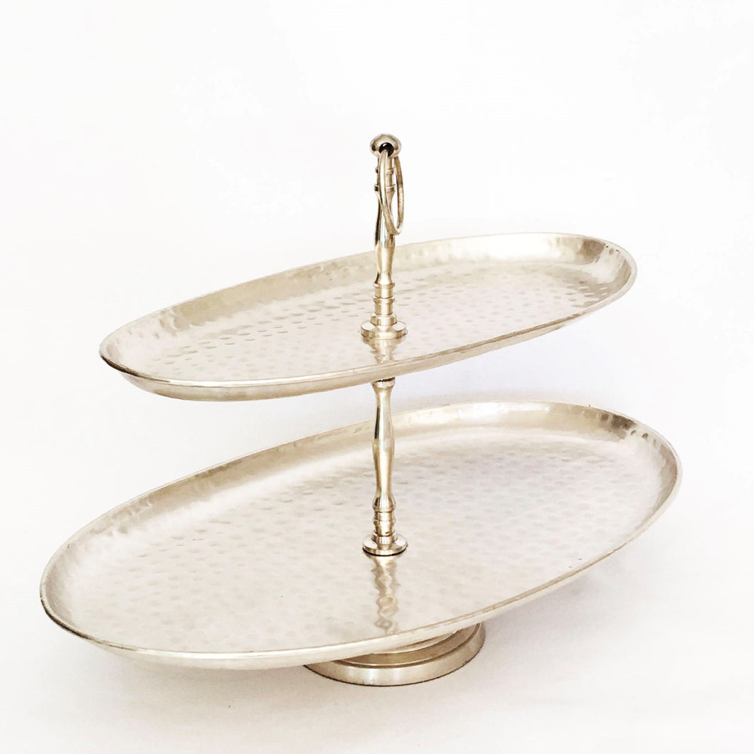 Patisserie 2 Tier Cup Cake and Dessert Stand High Tea Party Display Serving Platter